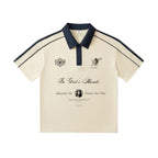 Contrast Collar Short-Sleeve Polo Shirt ODMPOD