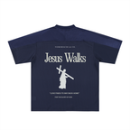 "Jesus Walks" Mesh Soccer Hoodie