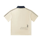 Contrast Collar Short-Sleeve Polo Shirt ODMPOD