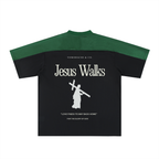 "Jesus Walks" Mesh Soccer Hoodie