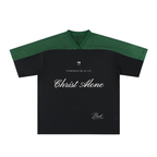 Oversized Mesh V-Neck Soccer Jersey