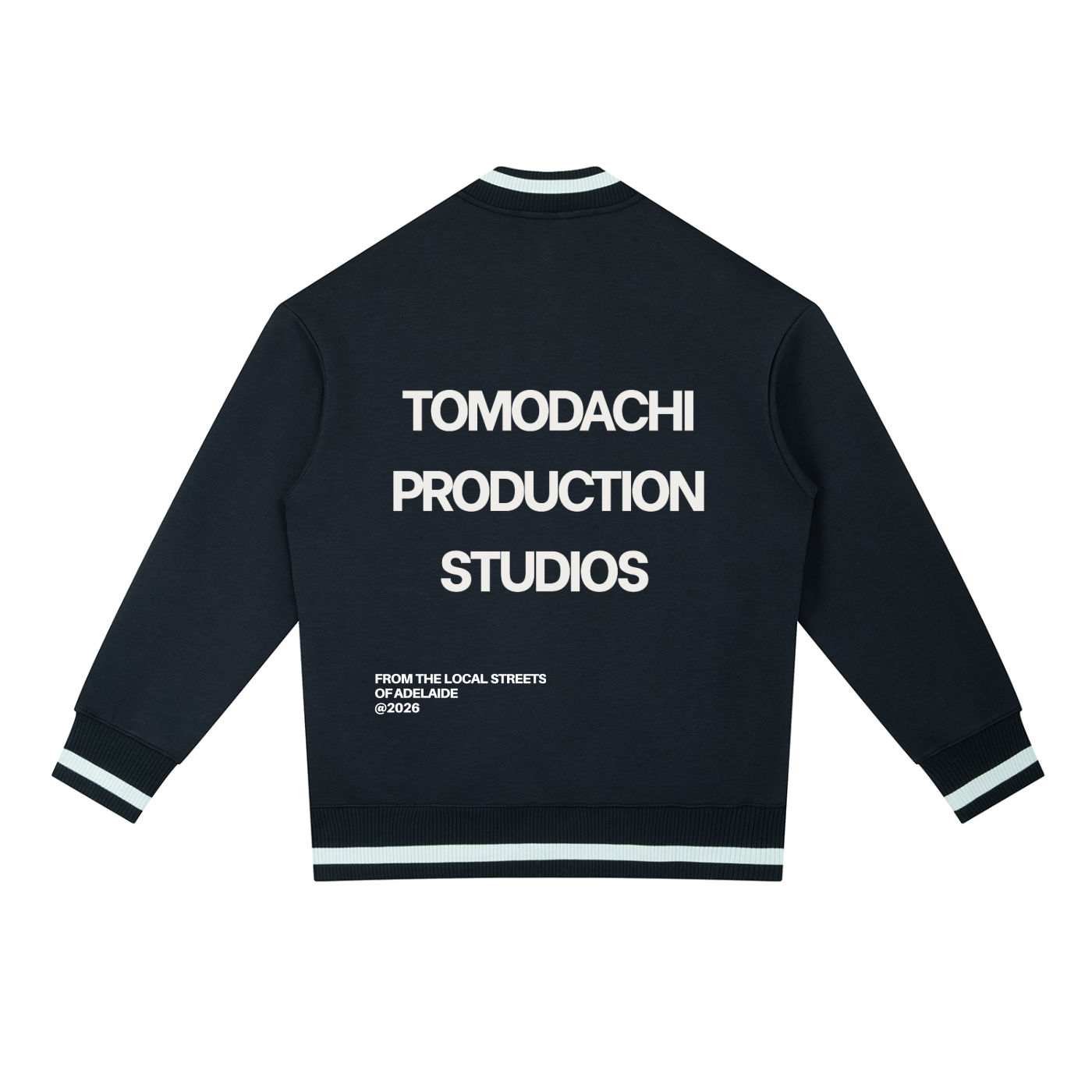 Contrast Piping Zip Bomber Jacket