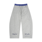 Plaid Waistband Barrel Sweatpants