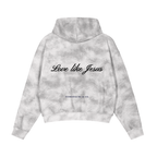 Dirty Washed Zip-Up Fleece Hoodie