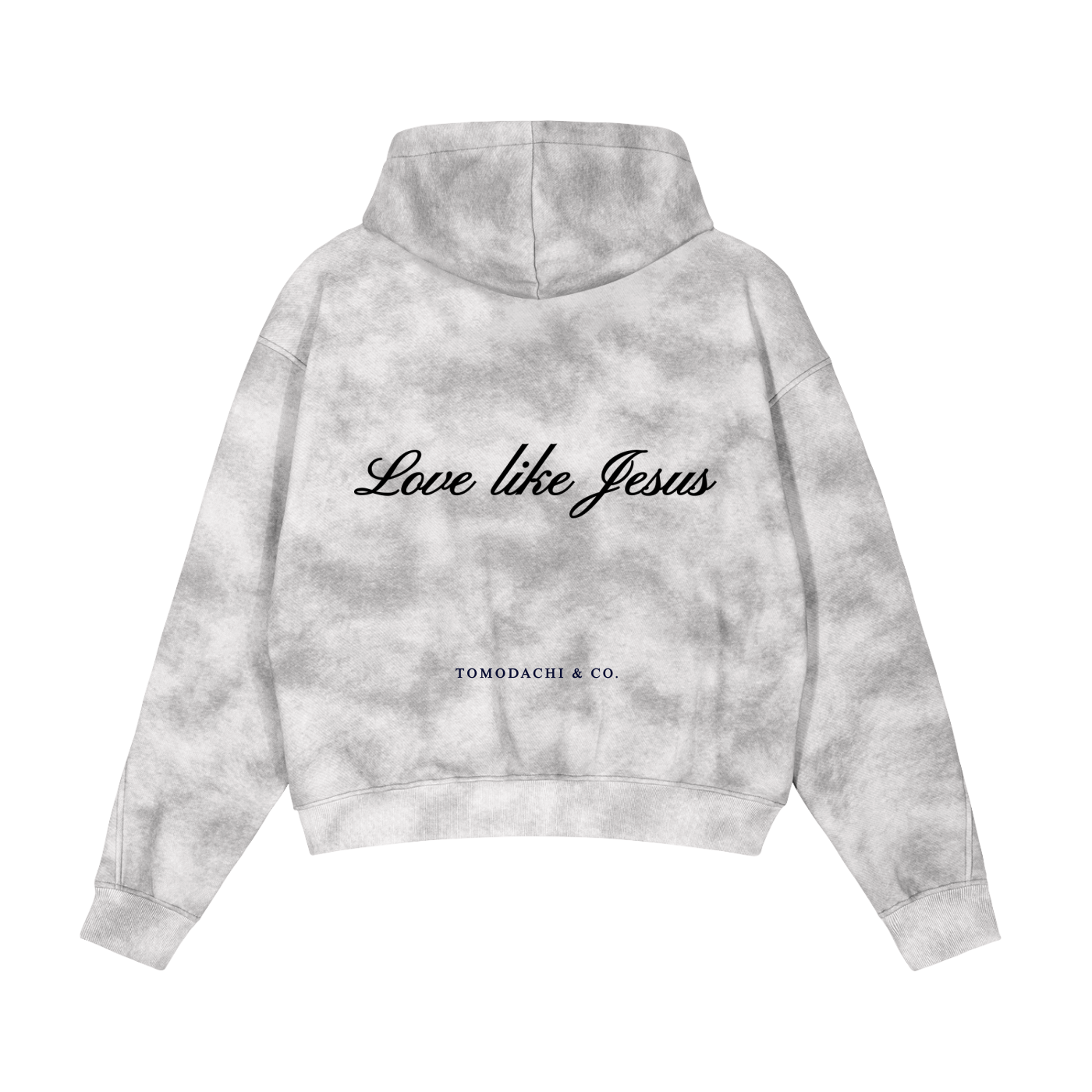 Dirty Washed Zip-Up Fleece Hoodie