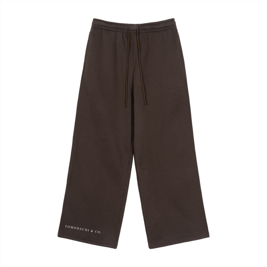 Fleece Drawstring Straight-Leg Sweatpants