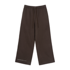 Fleece Drawstring Straight-Leg Sweatpants