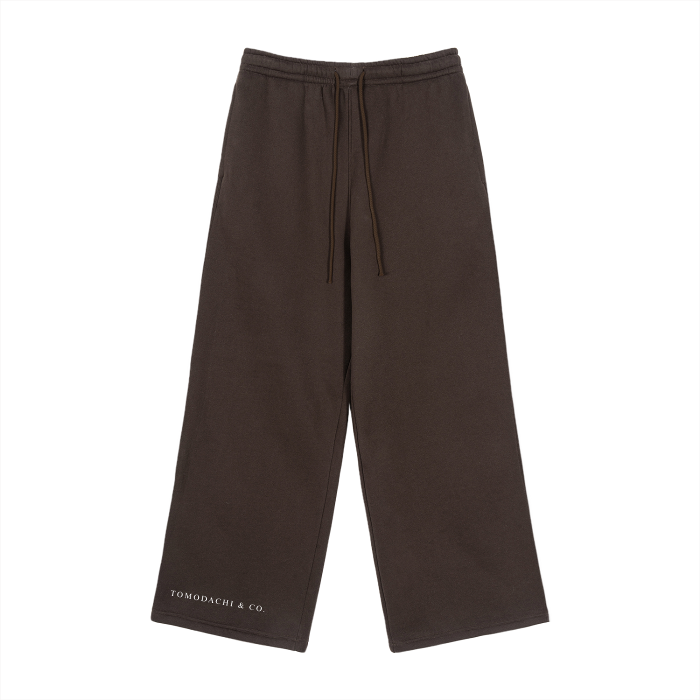 Fleece Drawstring Straight-Leg Sweatpants