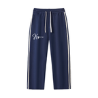 Contrast Side-Stripe Straight-Leg  Pants