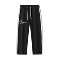Contrast Side-Stripe Straight-Leg  Pants