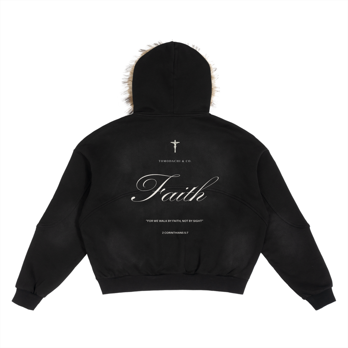"Strength in Christ" Fur Hoodie